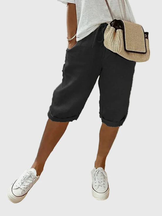 Women's Light Cotton-Linen Shorts