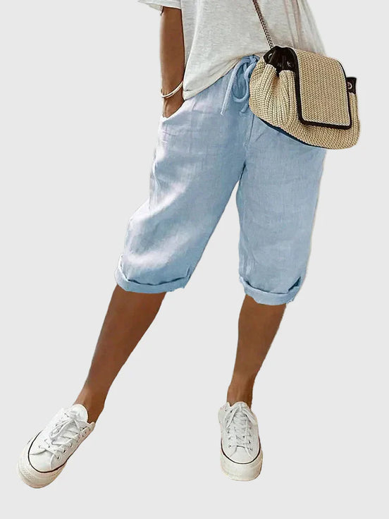 Women's Light Cotton-Linen Shorts
