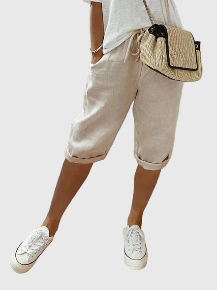 Women's Light Cotton-Linen Shorts