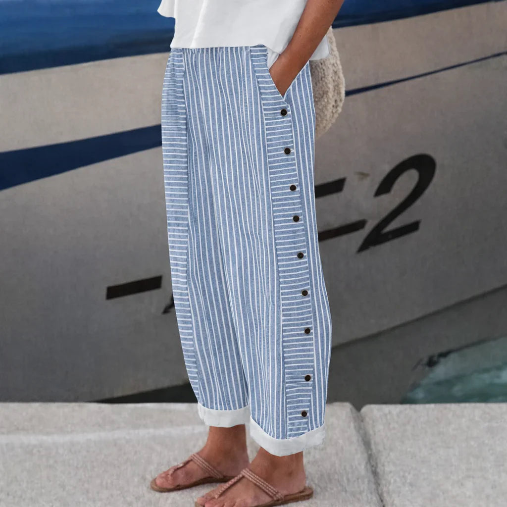 Women's Coastal Cotton Pocket Trousers