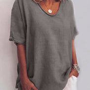 Women's Solid Cotton Blouse