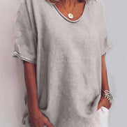 Women's Solid Cotton Blouse