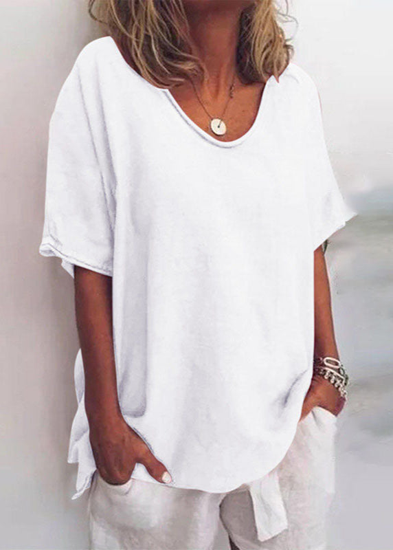 Women's Solid Cotton Blouse