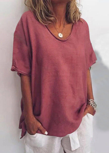Women's Solid Cotton Blouse