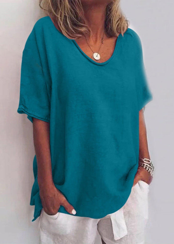 Women's Solid Cotton Blouse