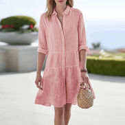 Women's Striped Cotton Dress