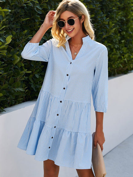 Women's Solid Crepe Midi Dress