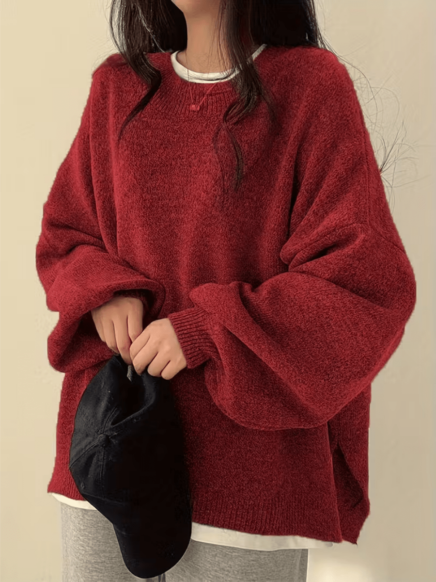 Women's Solid Knit Jumper