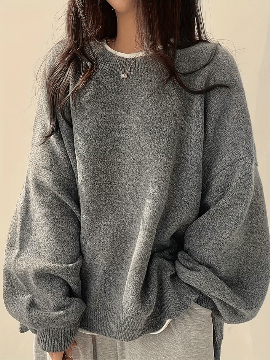 Women's Solid Knit Jumper