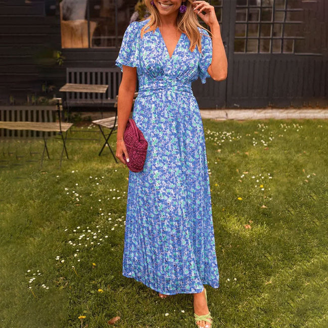 Women's Floral V-Neck Dress