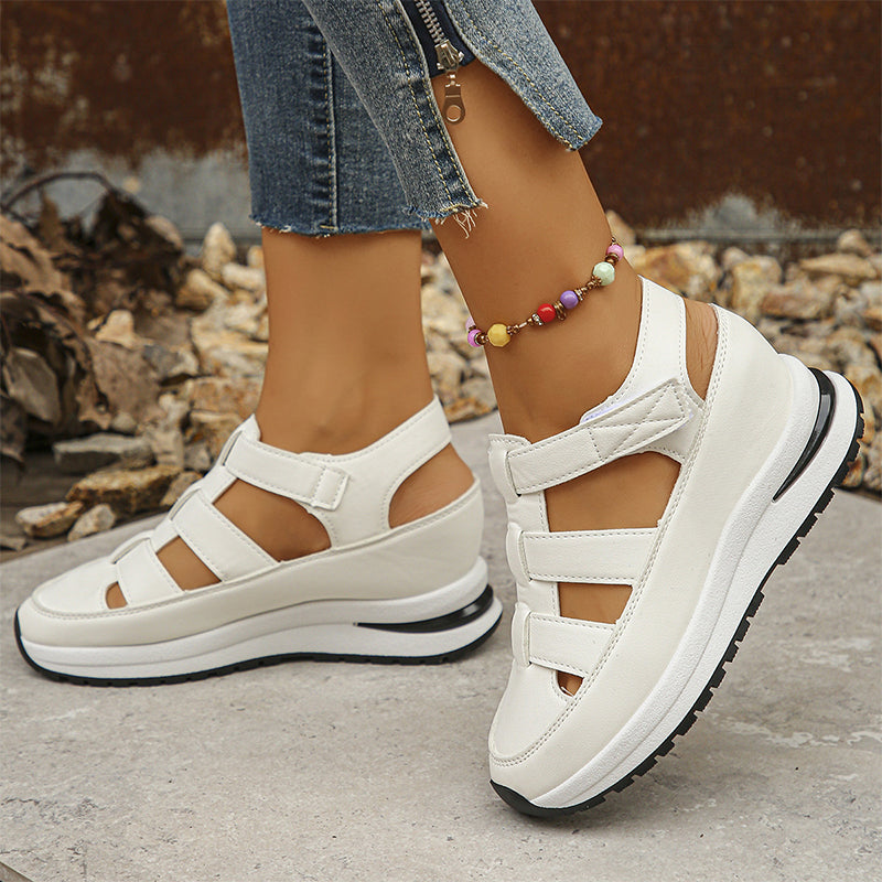 Women's Neutral Leather Sandals