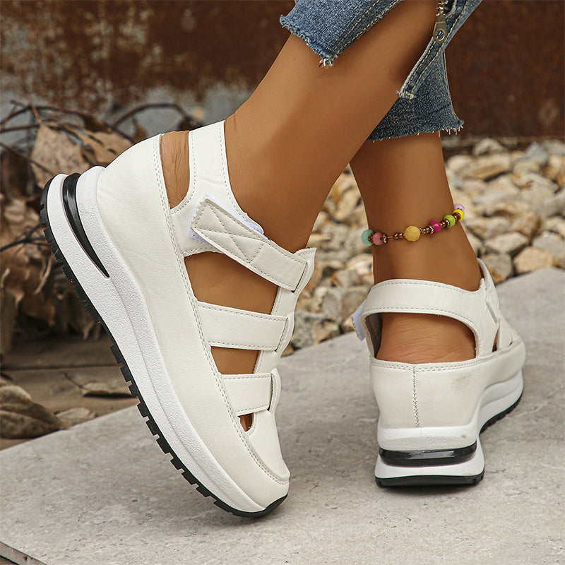 Women's Neutral Leather Sandals