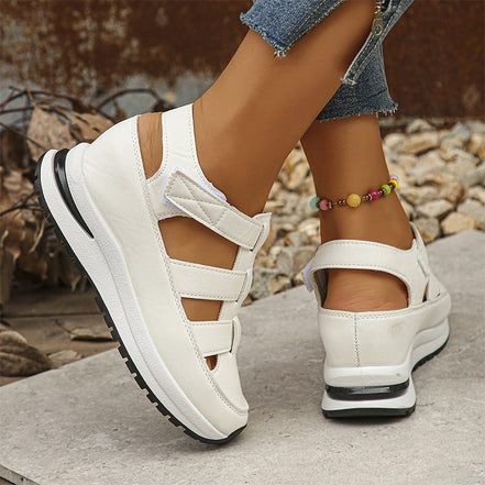 Women's Neutral Leather Sandals