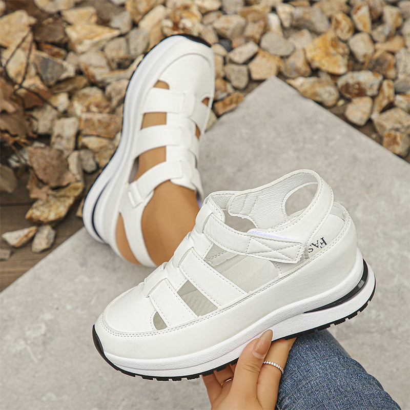 Women's Neutral Leather Sandals