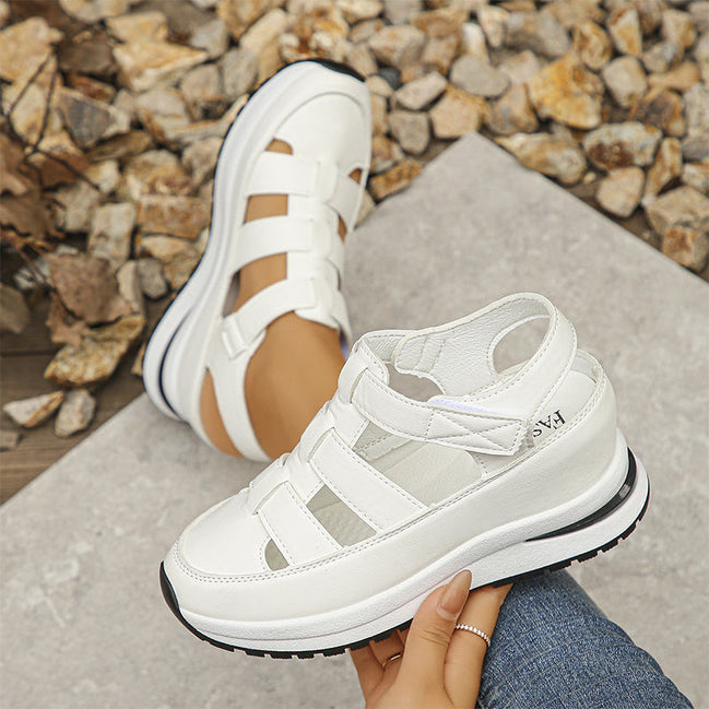 Women's Neutral Leather Sandals
