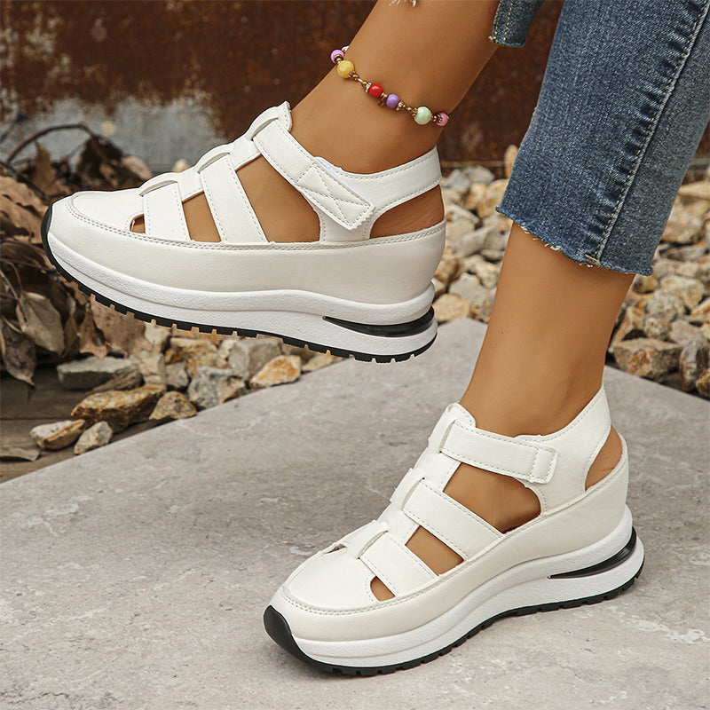 Women's Neutral Leather Sandals