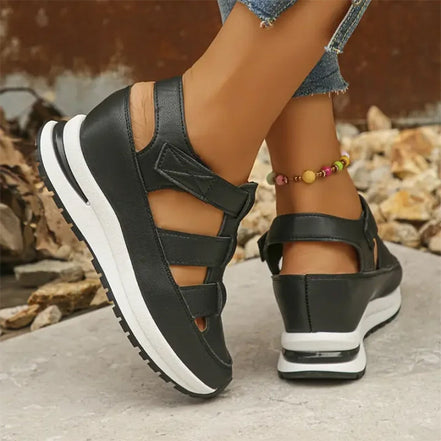 Women's Neutral Leather Sandals
