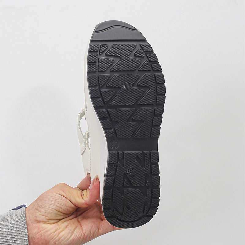 Women's Neutral Leather Sandals