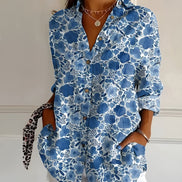 Women's Floral Cotton Blouse