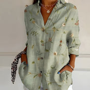 Women's Floral Cotton Blouse