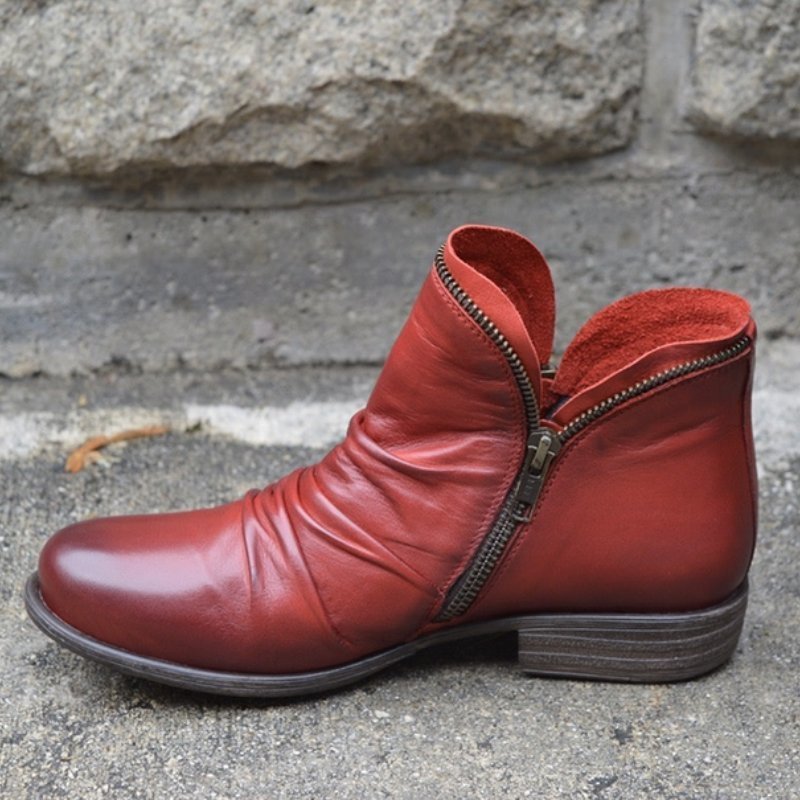 Women's Brown Leather Boots