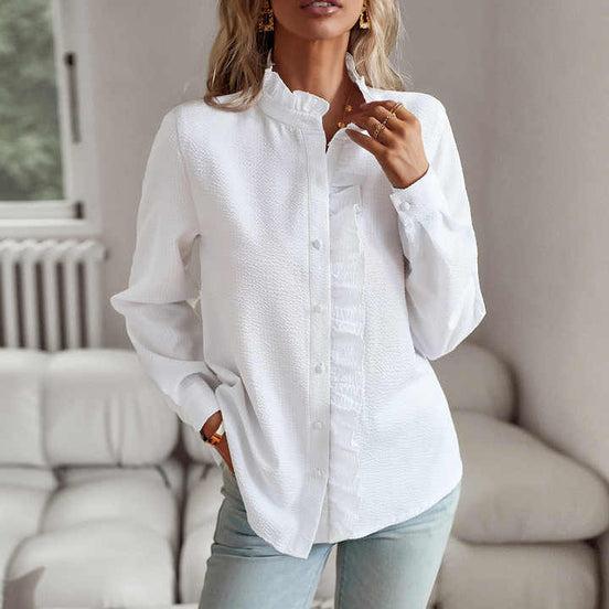 Women's Solid Satin Blouse
